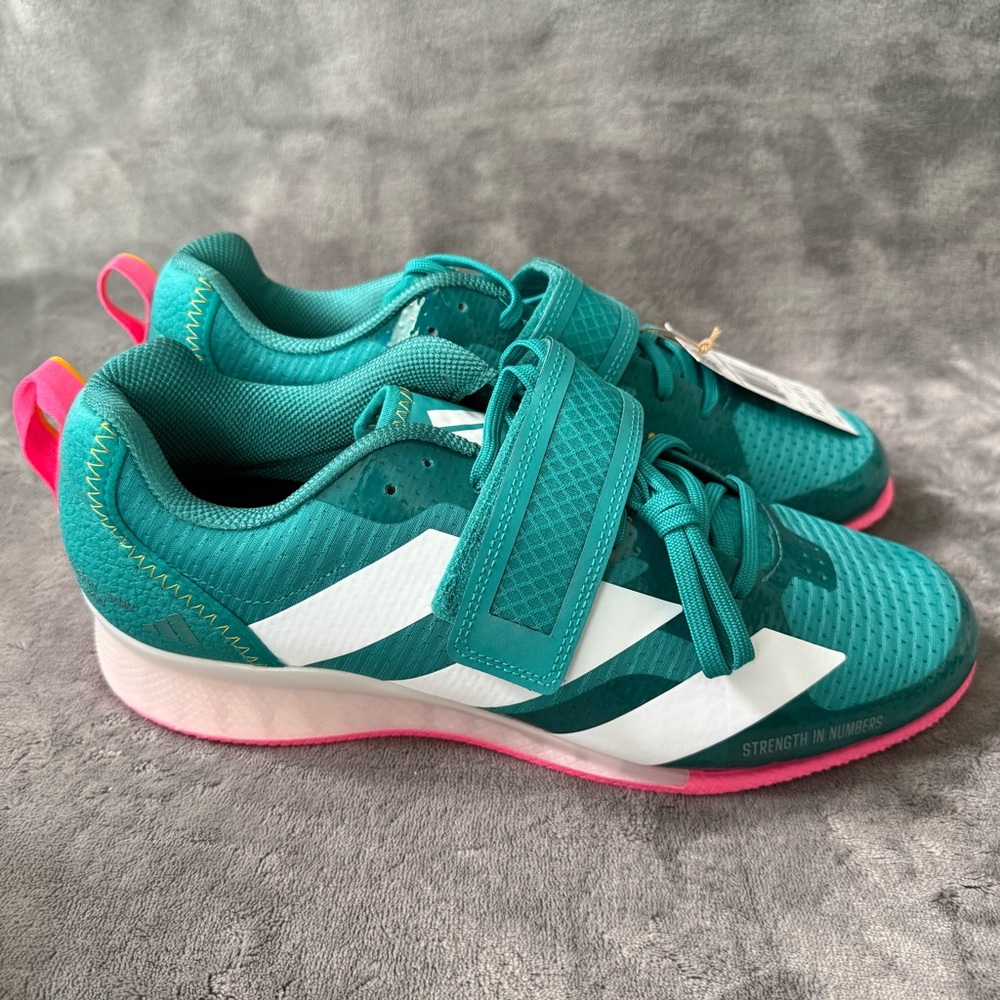 Adidas Adipower Weightlifting 3  Men’s Size 10.5 Women’s Sz 11.5 Teal White Pink